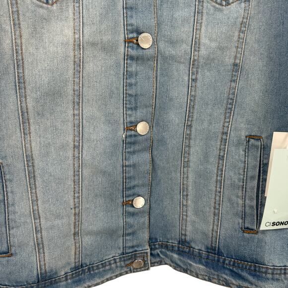 NWT cisono denim jean jacket - Picture 6 of 8